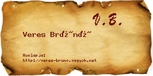 Veres Brúnó névjegykártya